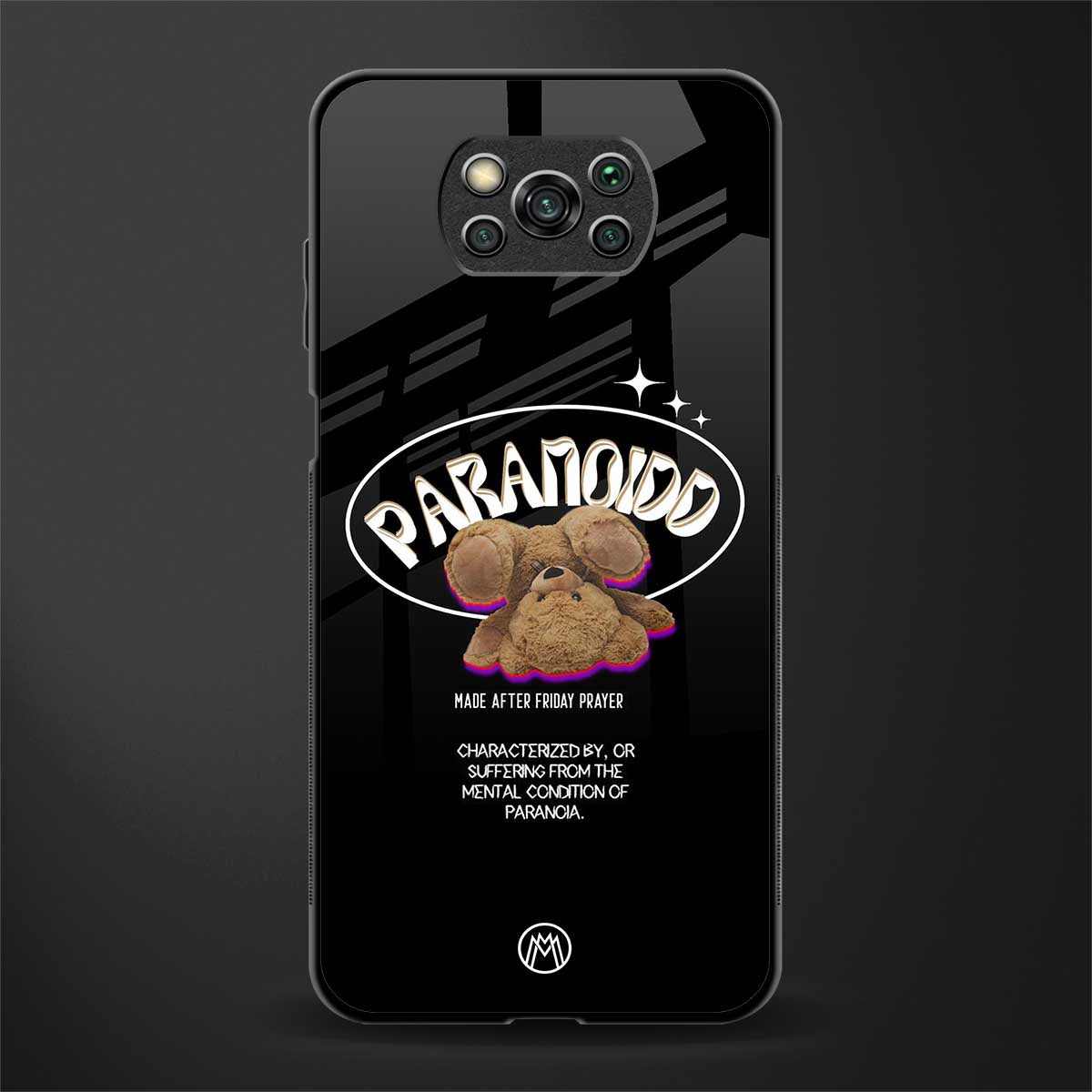 paranoid glass case for poco x3 pro image