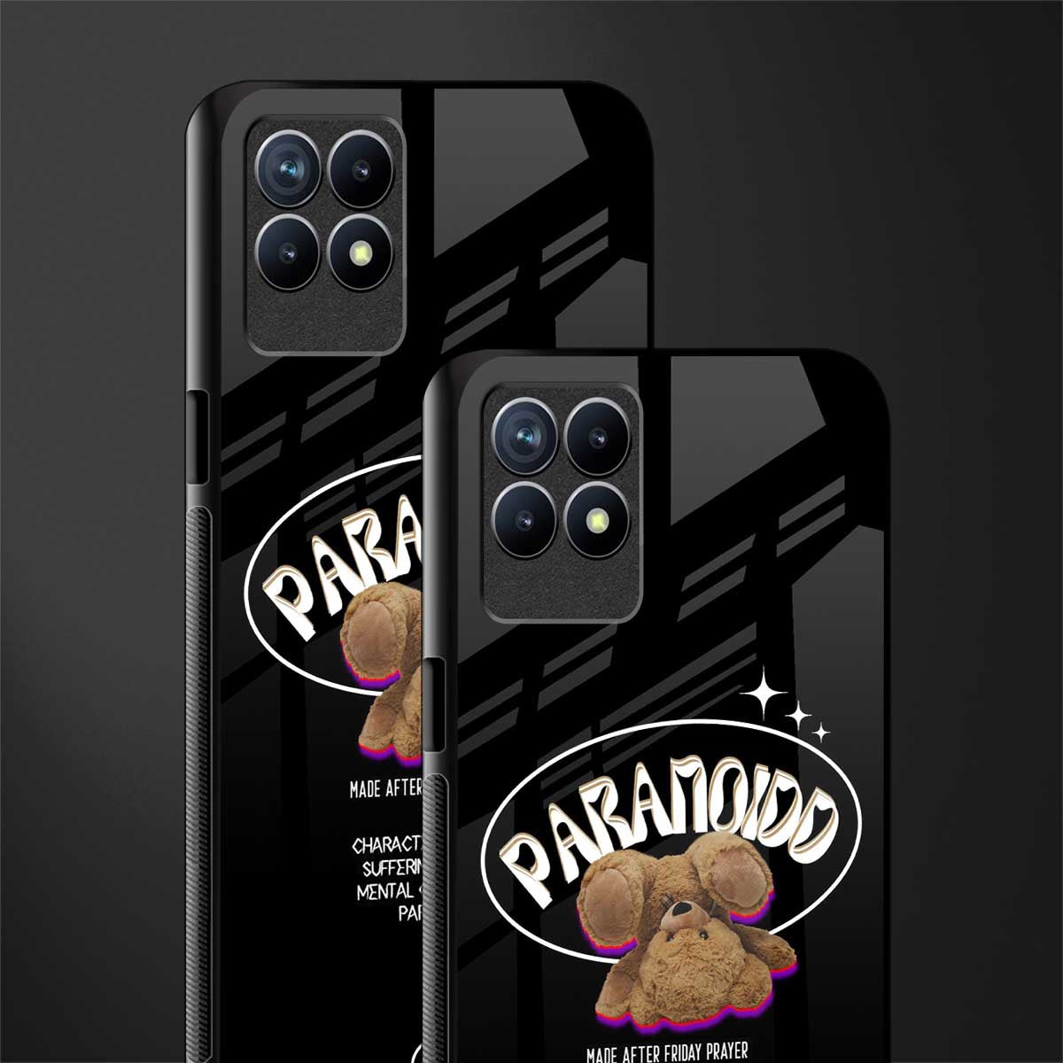 paranoid glass case for realme 8i image-2
