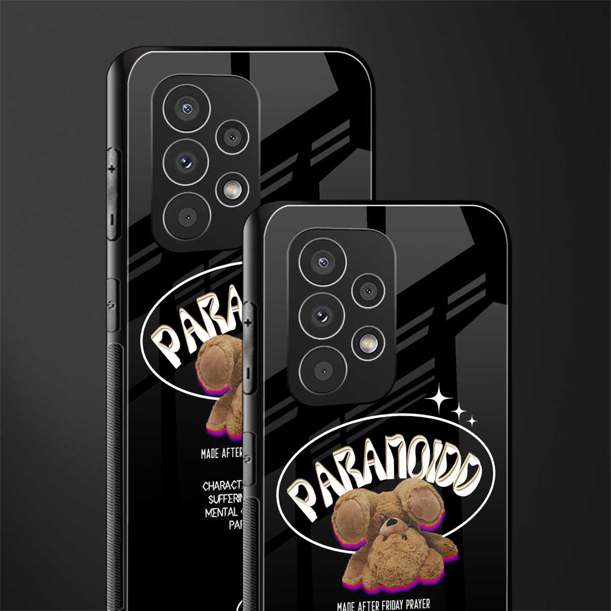 paranoid back phone cover | glass case for samsung galaxy a23