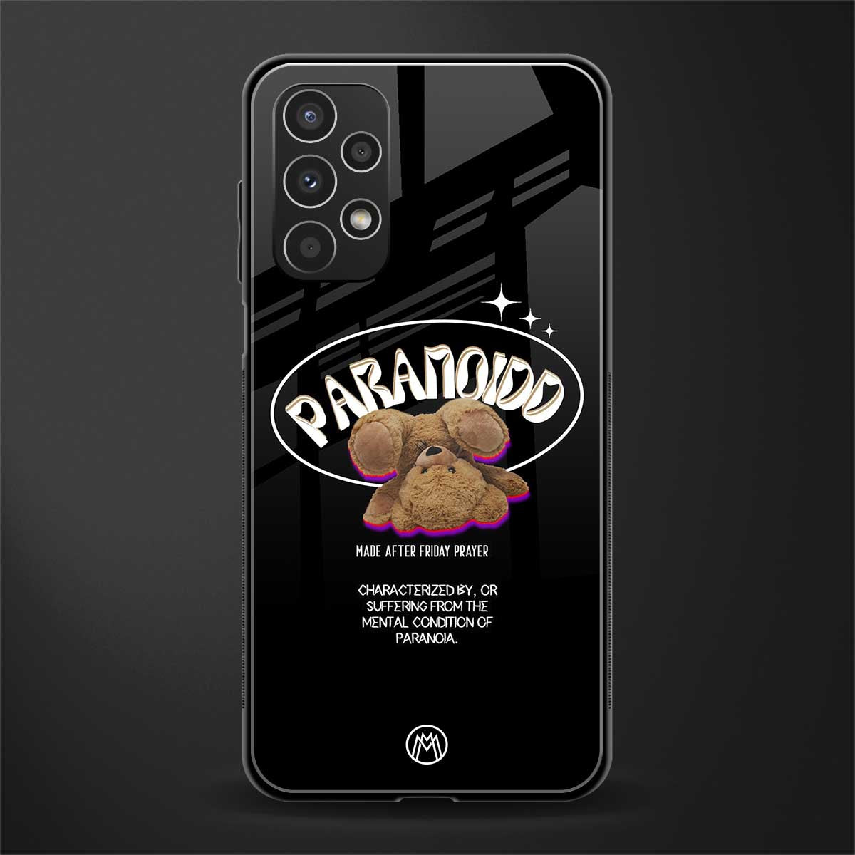 paranoid back phone cover | glass case for samsung galaxy a13 4g