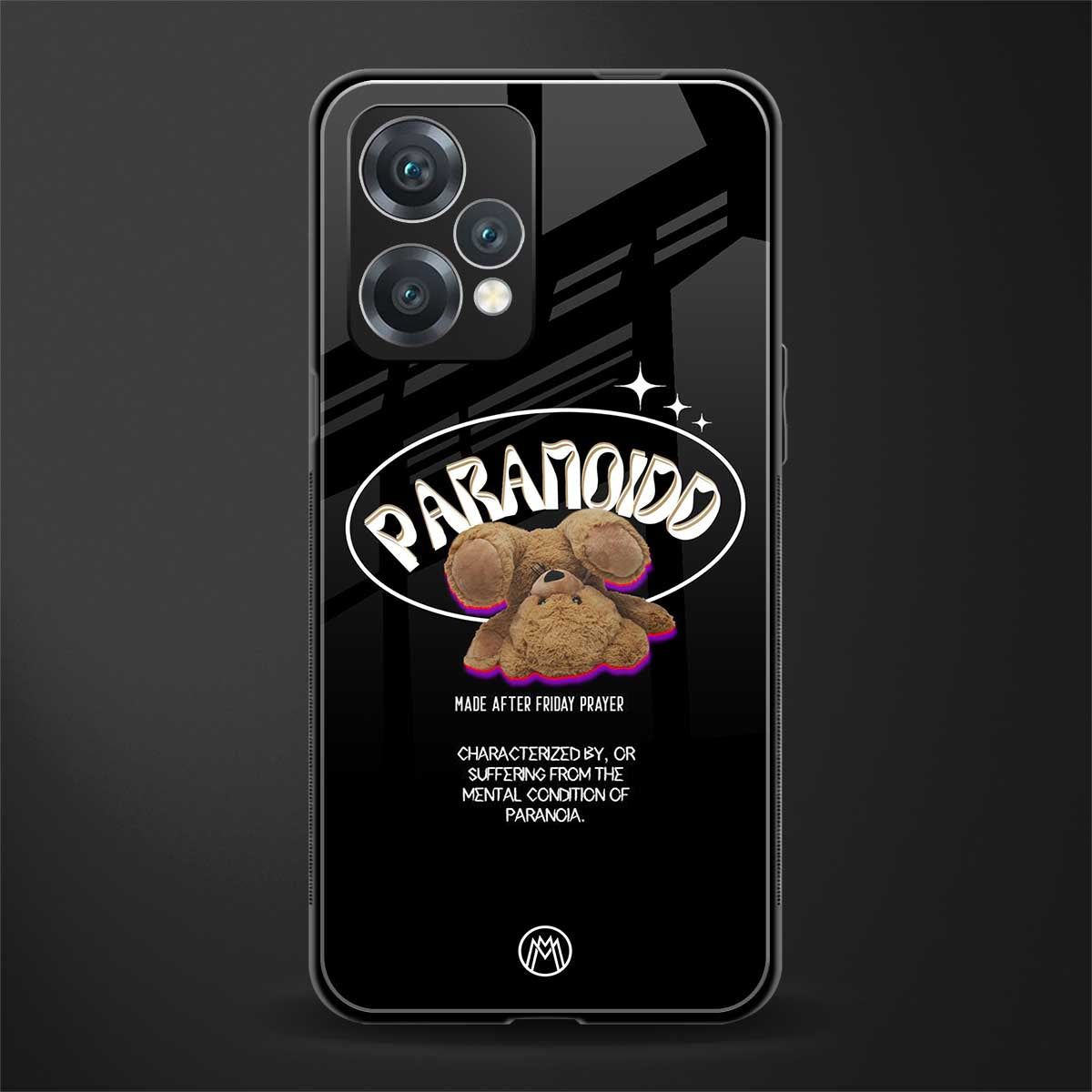 paranoid back phone cover | glass case for oneplus nord ce 2 lite 5g