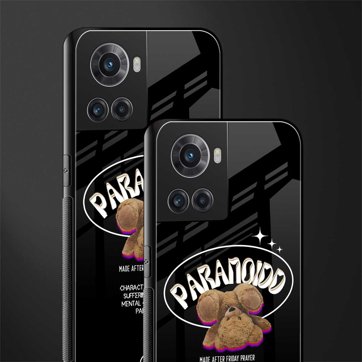 paranoid back phone cover | glass case for oneplus 10r 5g