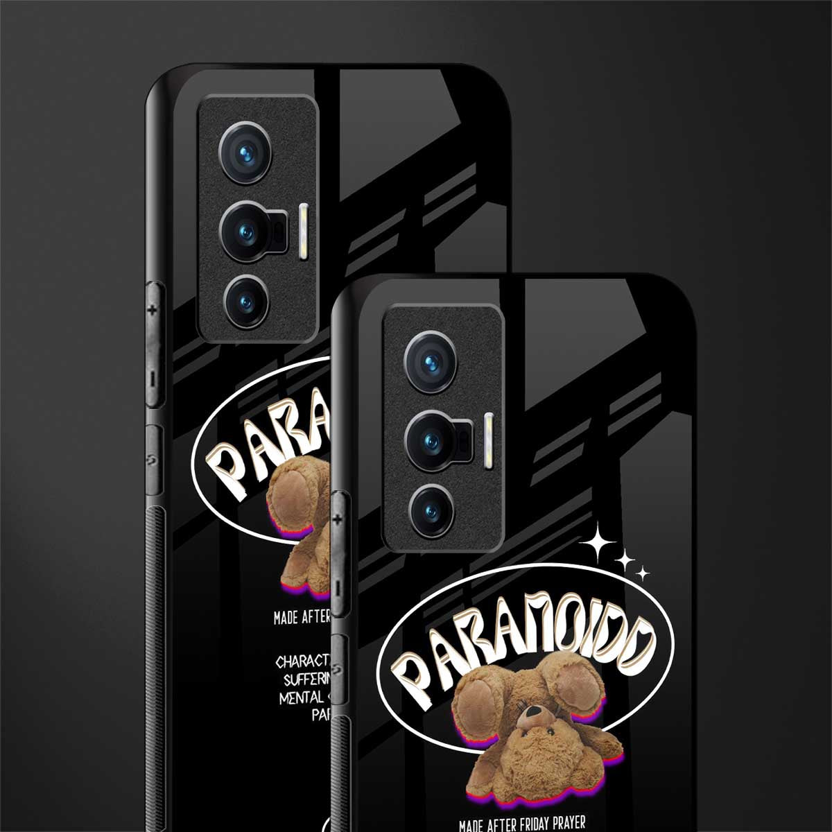 paranoid glass case for vivo x70 image-2