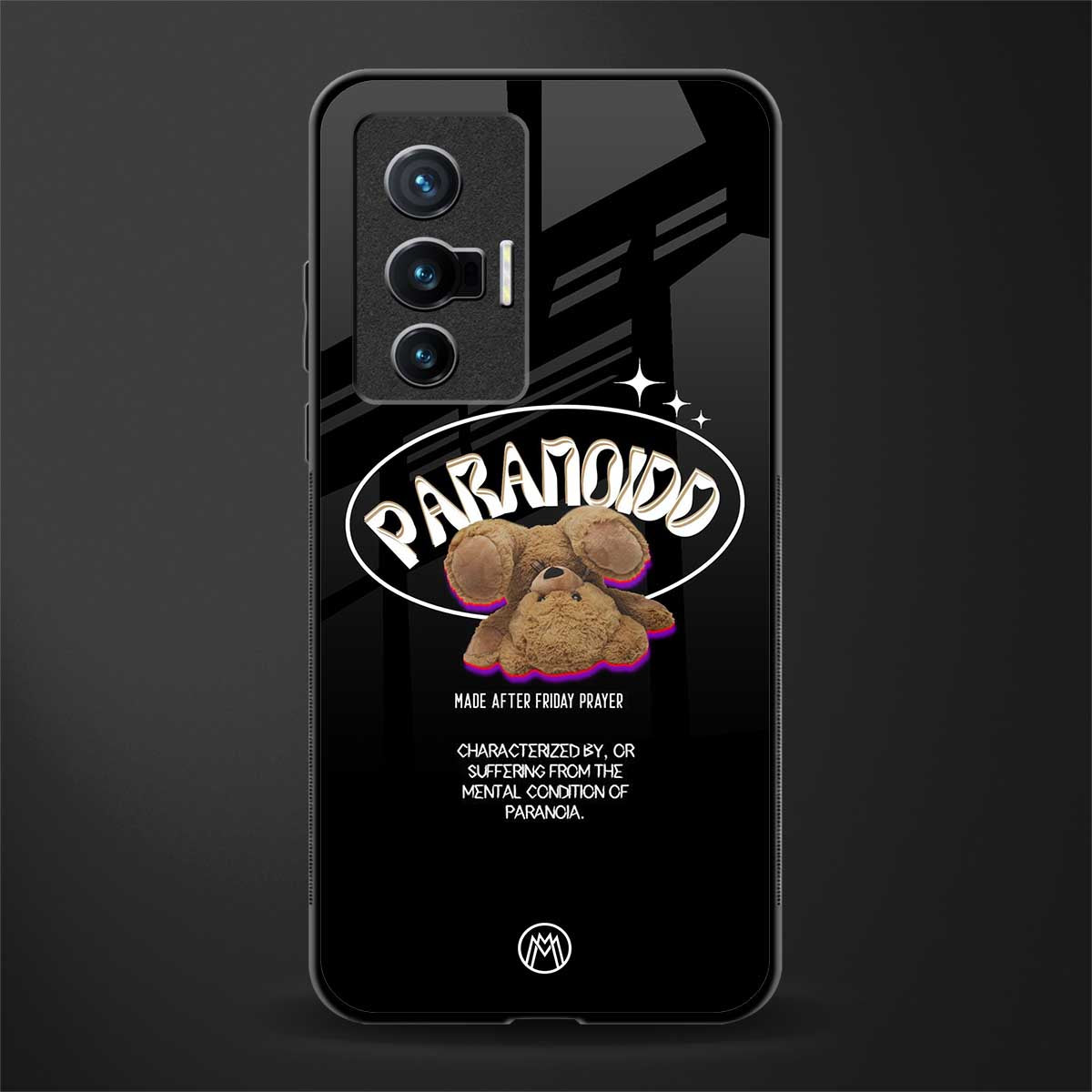 paranoid glass case for vivo x70 image