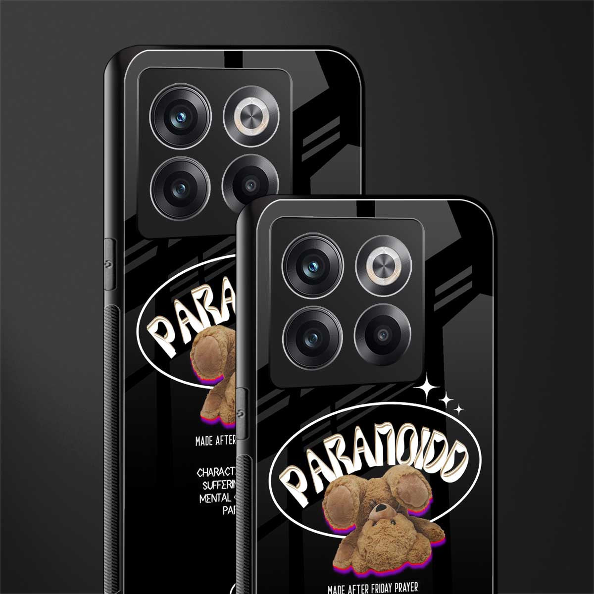 paranoid back phone cover | glass case for oneplus 10t