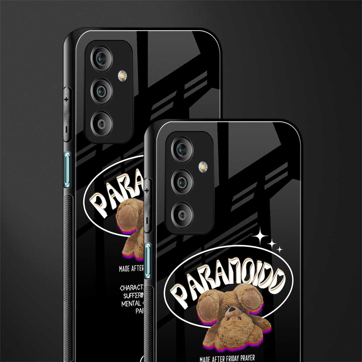 paranoid back phone cover | glass case for samsung galaxy f23 5g