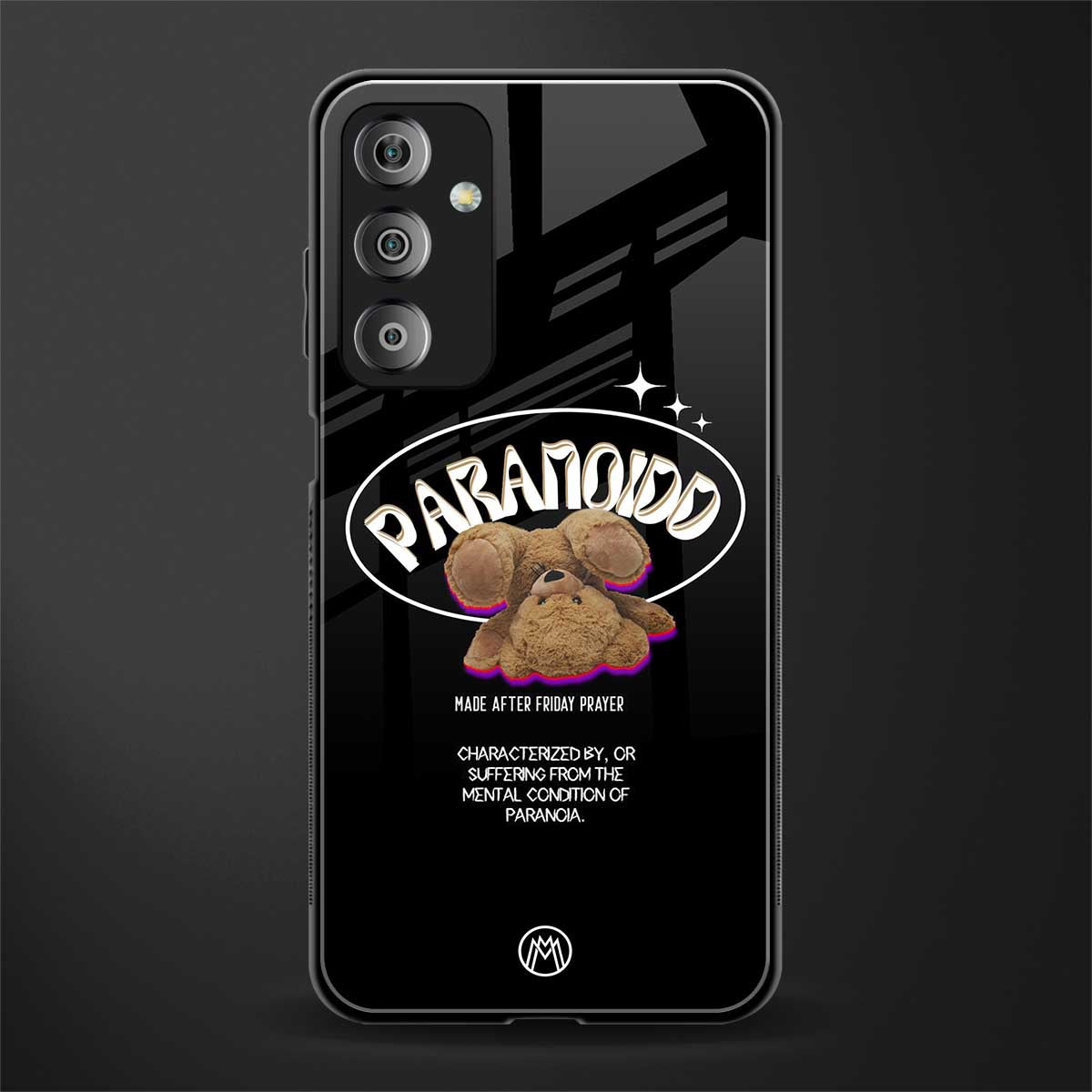 paranoid back phone cover | glass case for samsung galaxy f23 5g