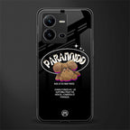 paranoid back phone cover | glass case for vivo v25-5g