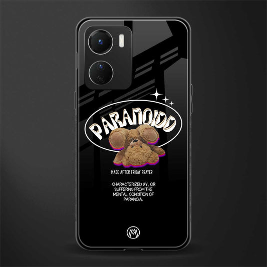 paranoid back phone cover | glass case for vivo y16