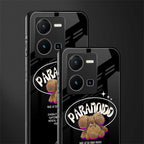 paranoid back phone cover | glass case for vivo y35 4g