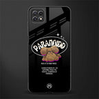 paranoid back phone cover | glass case for samsung galaxy f42