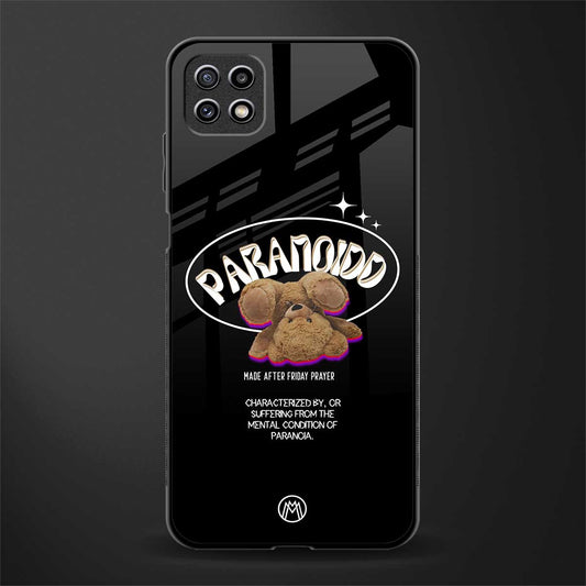 paranoid back phone cover | glass case for samsung galaxy f42