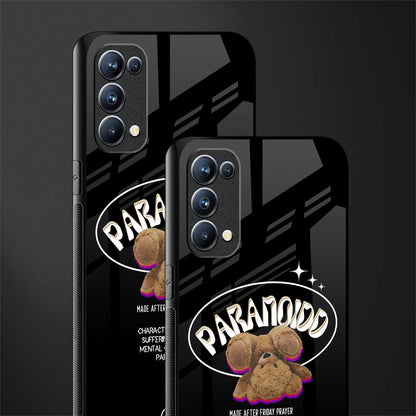 paranoid back phone cover | glass case for oppo reno 5