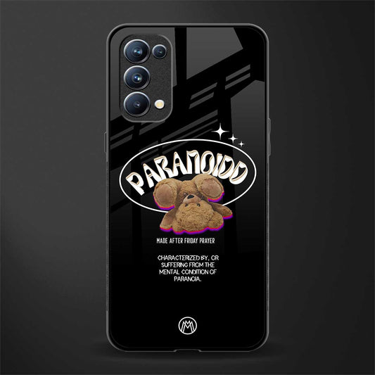 paranoid back phone cover | glass case for oppo reno 5