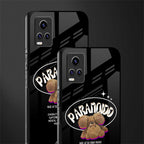 paranoid back phone cover | glass case for vivo v21e 4g