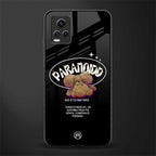 paranoid back phone cover | glass case for vivo v21e 4g