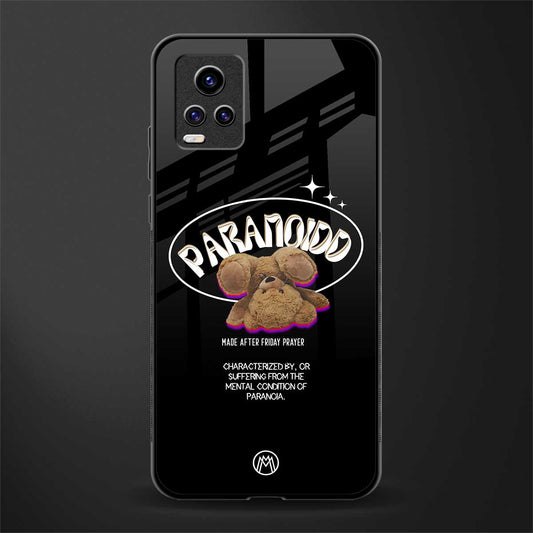 paranoid back phone cover | glass case for vivo v21e 4g