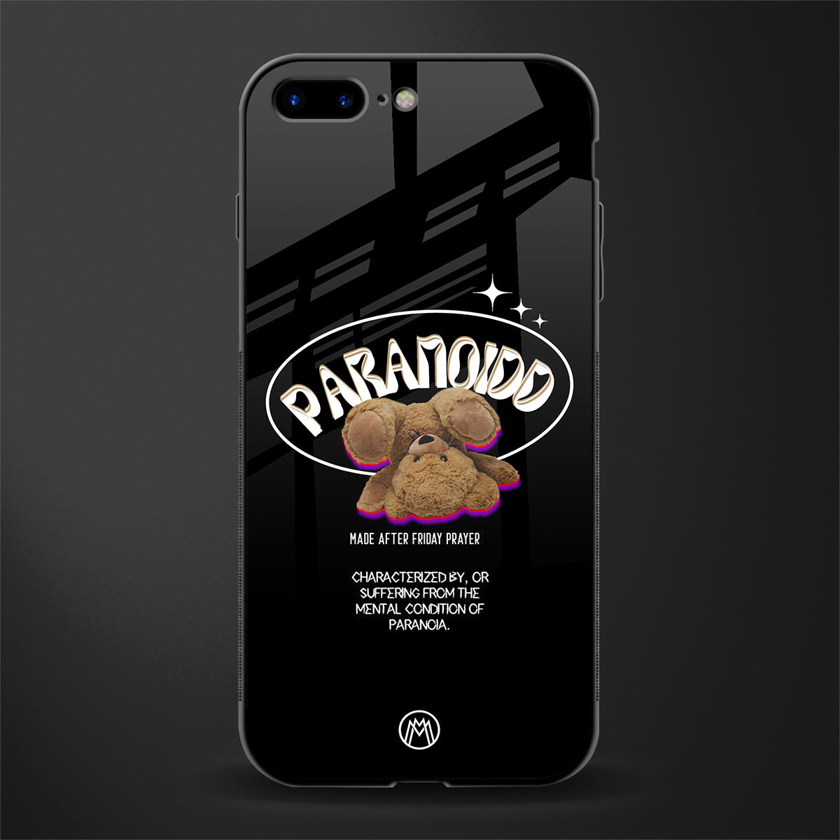 paranoid glass case for iphone 8 plus image