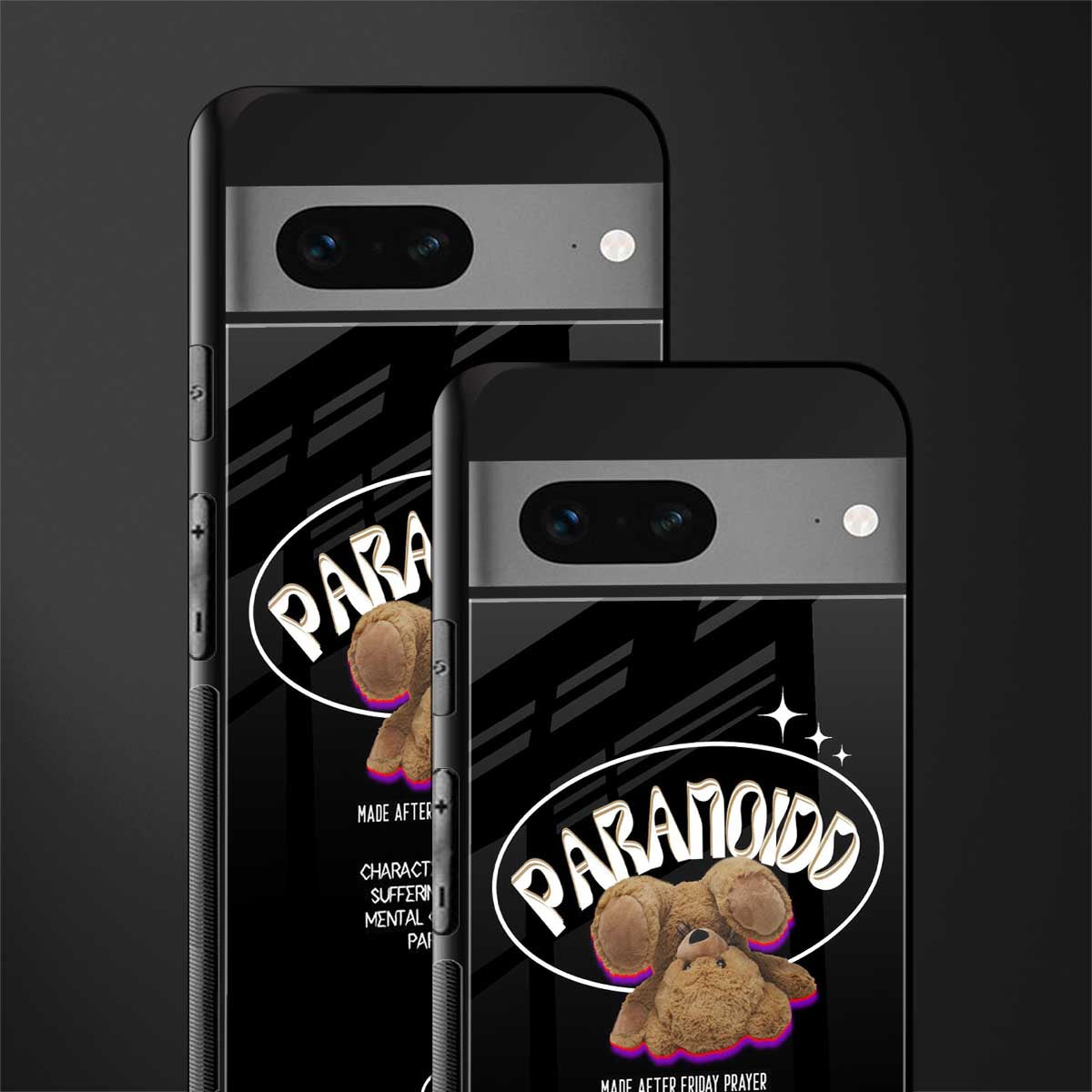 paranoid back phone cover | glass case for google pixel 7