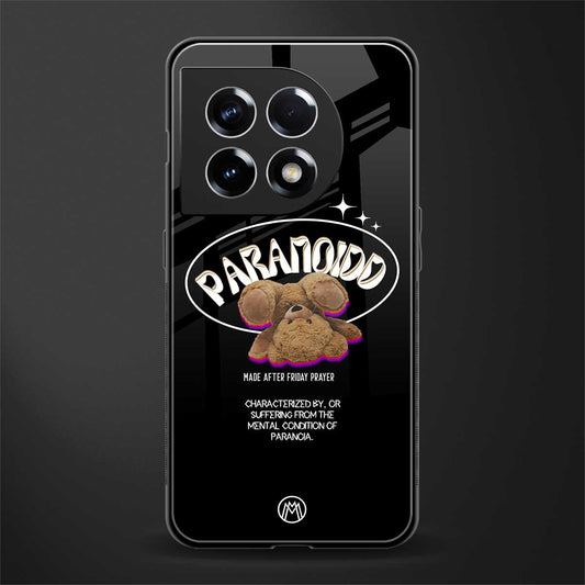 paranoid back phone cover | glass case for oneplus 11