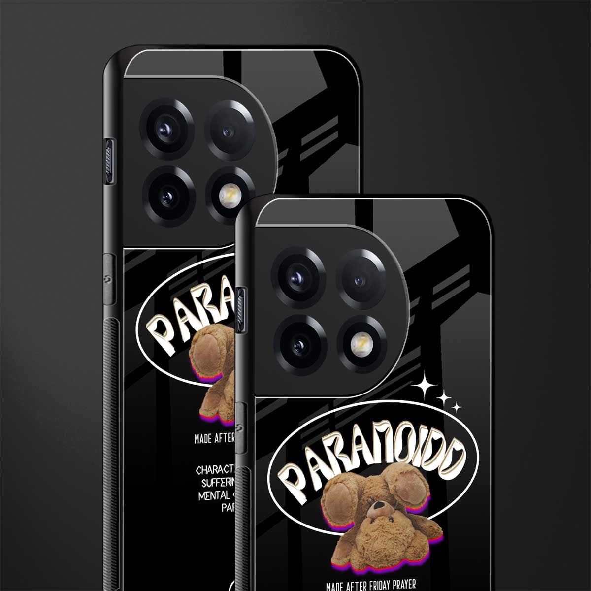 paranoid back phone cover | glass case for oneplus 11r