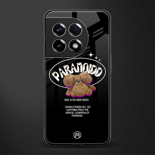 paranoid back phone cover | glass case for oneplus 11r