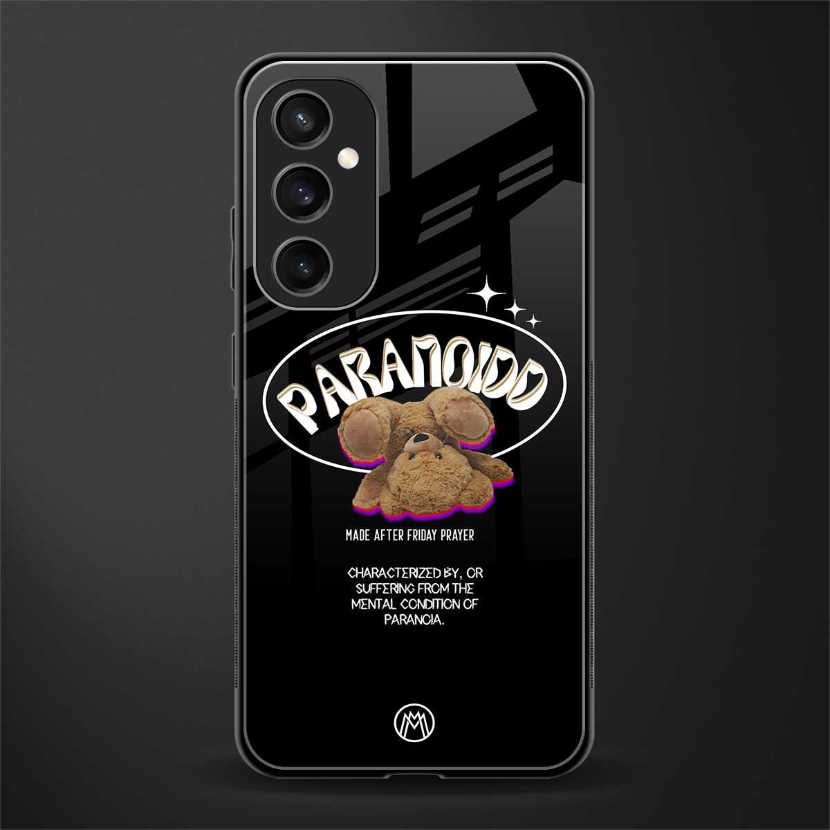 paranoid back phone cover | glass case for samsung galaxy s23 fe 5g