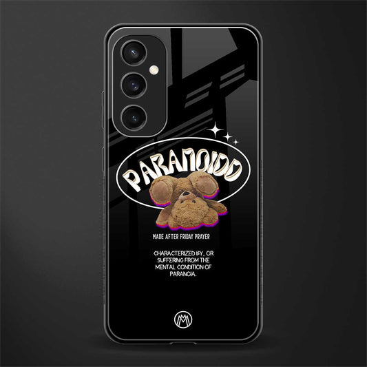 paranoid back phone cover | glass case for samsung galaxy s23 fe 5g