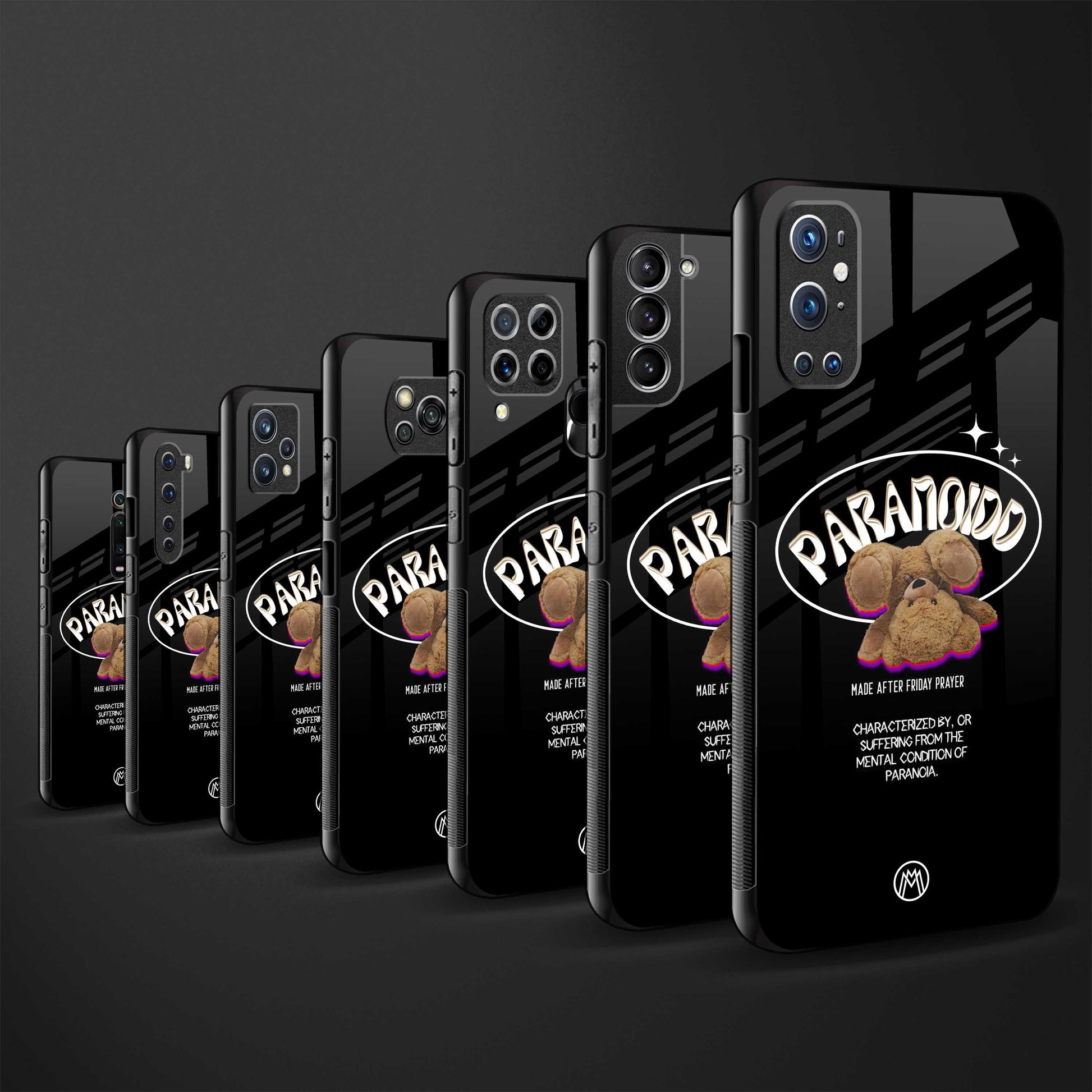 paranoid back phone cover | glass case for vivo y35 4g