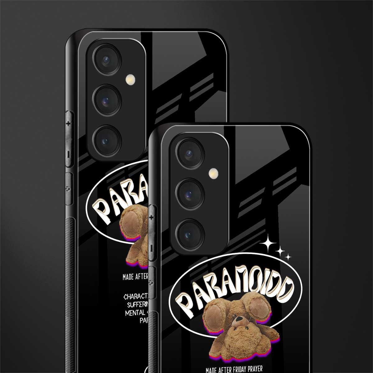 paranoid back phone cover | glass case for samsung galaxy s23 fe 5g