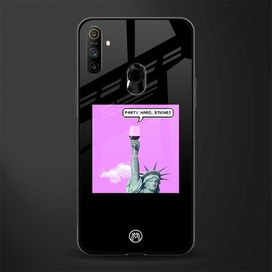 party hard bitches glass case for realme narzo 20a image