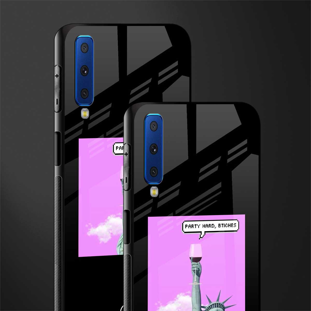 party hard bitches glass case for samsung galaxy a7 2018 image-2
