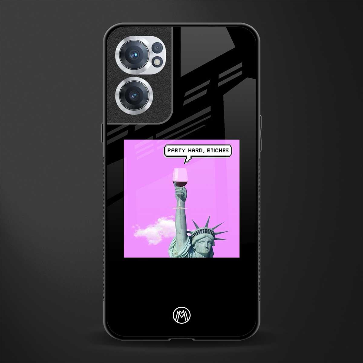 party hard bitches glass case for oneplus nord ce 2 5g image