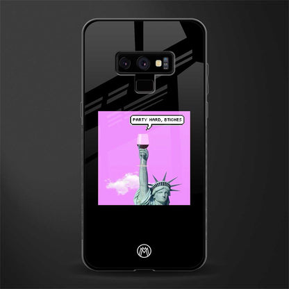 party hard bitches glass case for samsung galaxy note 9 image
