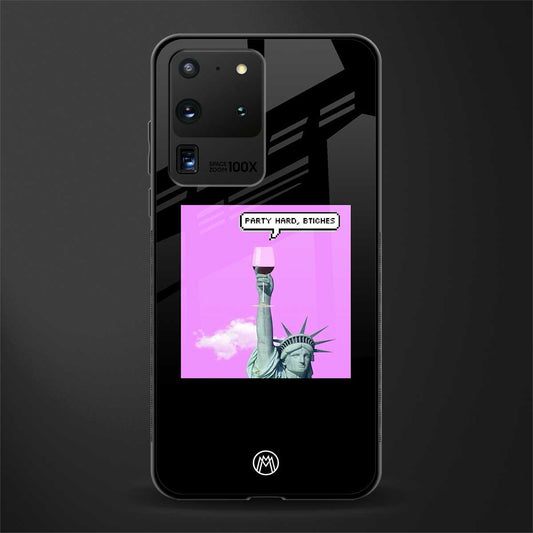 party hard bitches glass case for samsung galaxy s20 ultra image