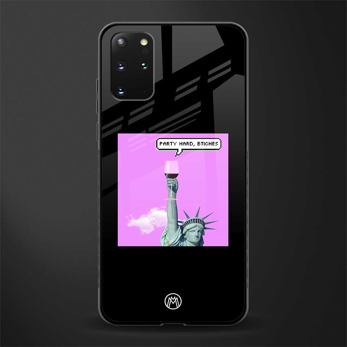 party hard bitches glass case for samsung galaxy s20 plus image