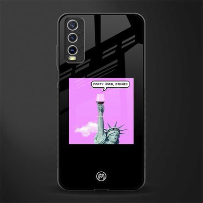 party hard bitches glass case for vivo y12g image