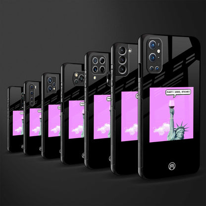 party hard bitches glass case for phone case | glass case for samsung galaxy s23 plus