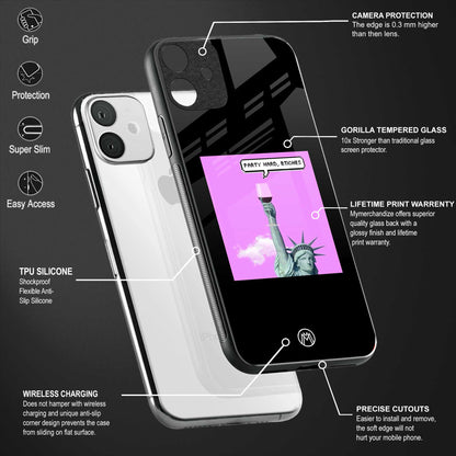 party hard bitches glass case for realme 6 pro image-4