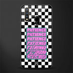 patience checkered glass case for vivo u20 image