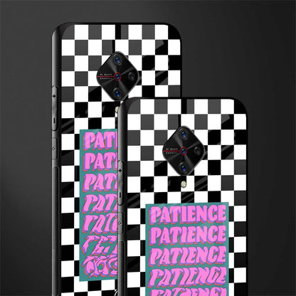 patience checkered glass case for vivo s1 pro image-2
