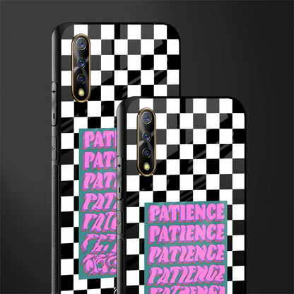patience checkered glass case for vivo s1 image-2