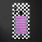 patience checkered glass case for vivo v15 image