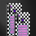 patience checkered glass case for realme 5i image-2