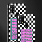 patience checkered glass case for samsung galaxy m31 image-2