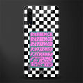 patience checkered glass case for mi a3 redmi a3 image