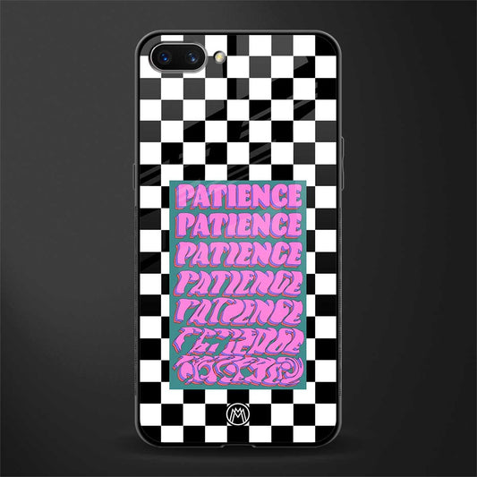 patience checkered glass case for realme c1 image