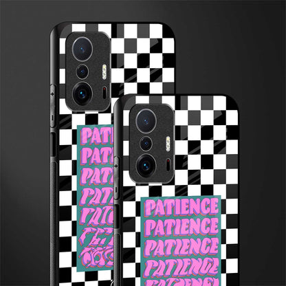 patience checkered glass case for mi 11t pro 5g image-2