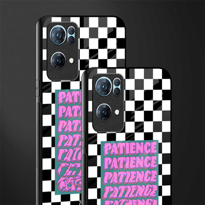 patience checkered glass case for oppo reno7 pro 5g image-2