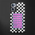 patience checkered glass case for oneplus nord ce 2 5g image